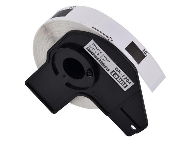 GREENCYCLE 1 Roll DK-1204 DK1204 Die-Cut Multipurpose Paper Labels 2/3' x 2-1/8' (0.66 in X 2.1 in) Compatible for Brother QL-1050 QL-1060N QL-1100...