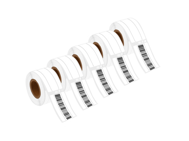 GREENCYCLE 5 Roll /16' x 3-7/16' File Folder Labels Compatible for 30327 LW 1-Up White Paper Labels for LabelWriter 450 Duo, 4XL, 400 Printers, 130...