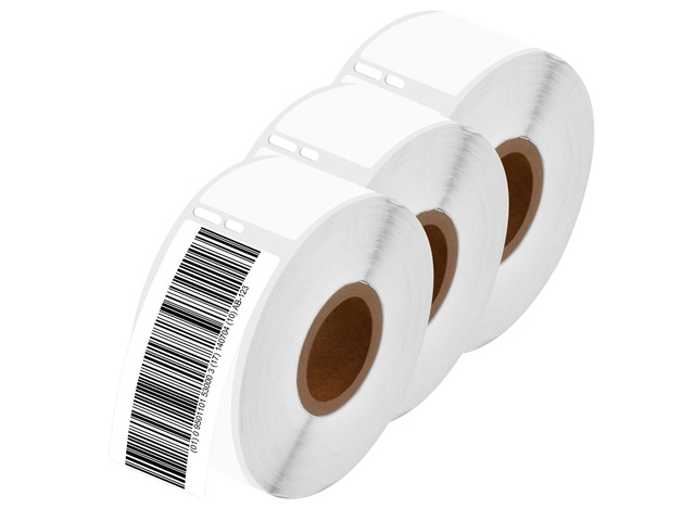 GREENCYCLE 3 Rolls Compatible for Dymo 30320 LW Address Labels Multi Purpose Shipping & Barcode Labels 1-1/8 x 3-1/2 (28mm x 89mm) White for...