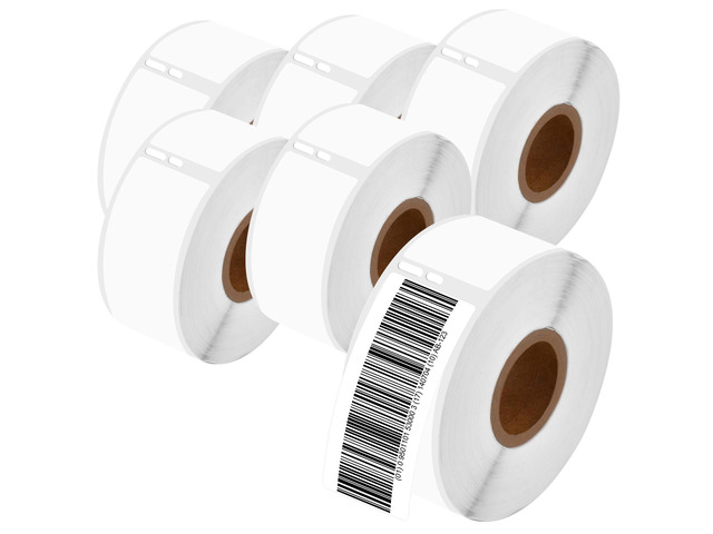 GREENCYCLE 6 Rolls Compatible for Dymo 30320 LW Address Labels Multi Purpose Shi