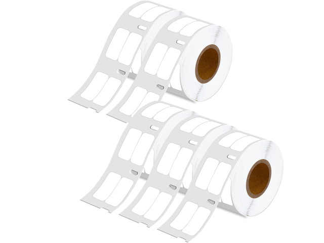 GREENCYCLE 5 Rolls Compatible for Dymo 30333 White LW Extra-Small 2-Up Direct Thermal Multi-Purpose Labels 1/2' x 1' for Labelwriter 450, 4XL &...