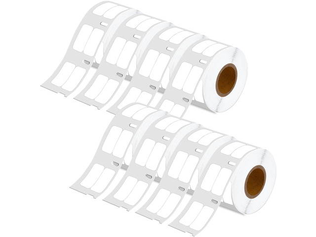 GREENCYCLE 8 Rolls Compatible for Dymo 30333 White LW Extra-Small 2-Up Direct Th