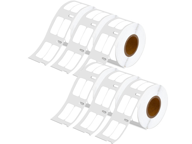 GREENCYCLE 6 Rolls Compatible for Dymo 30333 White LW Extra-Small 2-Up Direct Th