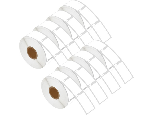 GREENCYCLE 8 PK 30347 1' x 1-1/2' 25mm x 38mm Book Spine Labels 750 Labels Per Roll Compatible with Dymo 450 450 Turbo 4XL 300 310 315 320 330 400...