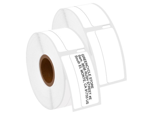 GREENCYCLE 2 Roll Compatible for Dymo 30330 White LW Return Address Labels Multi