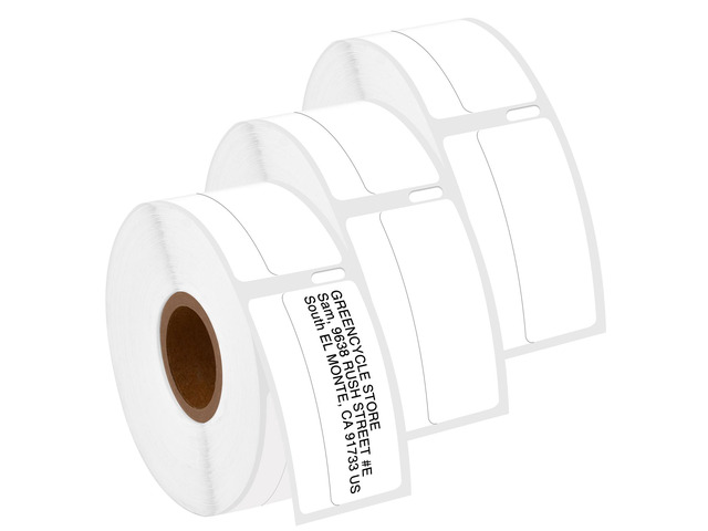 GREENCYCLE 3 Roll Compatible for Dymo 30330 White LW Return Address Labels Multi Purpose Shipping Labels 3/4' x 2' for Labelwriter 450, 4XL & Zebra...