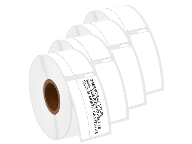GREENCYCLE 4 Roll Compatible for Dymo 30330 White LW Return Address Labels Multi