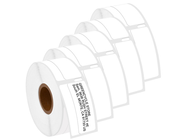GREENCYCLE 5 Roll Compatible for Dymo 30330 White LW Return Address Labels Multi