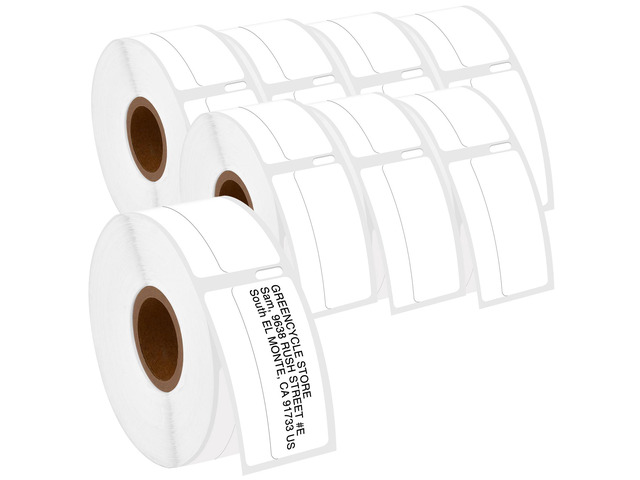 GREENCYCLE 8 Roll Compatible for Dymo 30330 White LW Return Address Labels Multi