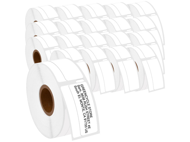 GREENCYCLE 20 Roll Compatible for Dymo 30330 White LW Return Address Labels Mult