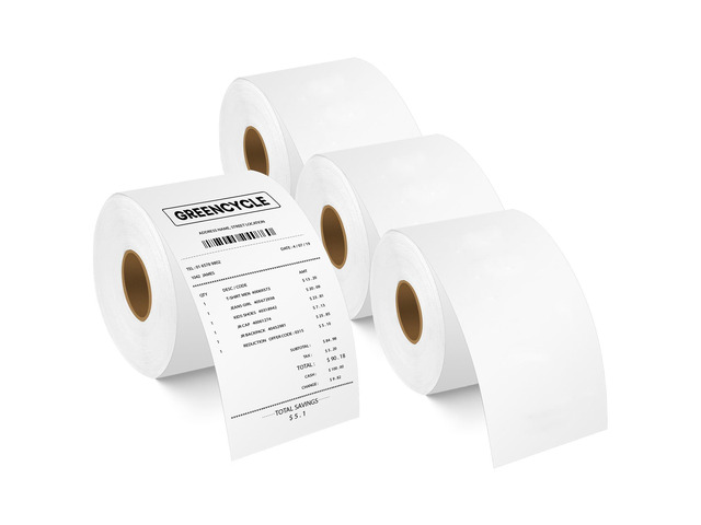 GREENCYCLE 4 Roll Replacement 30270 2-1/4'' 57mm x 249' 76m White Continuous Rec