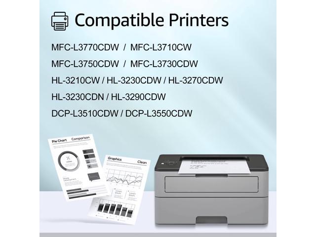 GREENCYCLE 4 PK TN227 Compatible Toner Cartridge Replacement for Brother TN-227 TN223 to use with HL-L3290CDW HL-L3210CW MFC-L3750CDW MFC-L3710CW...