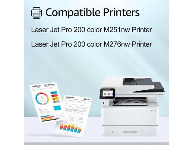 GREENCYCLE 10 Pack 131A Compatible Toner Cartridge Replacement for HP 131A CF210A CF211A CF212A CF213A to use with Color Laser Jet CP1515n CP1518ni...