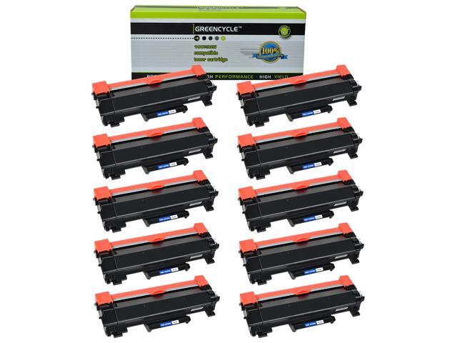 GREENCYCLE Toner Cartridge WITH CHIP Compatible for Brother TN760 TN730 use in DCP-L2550DW HL-L2350DW Printer (Black, 10 Pack)