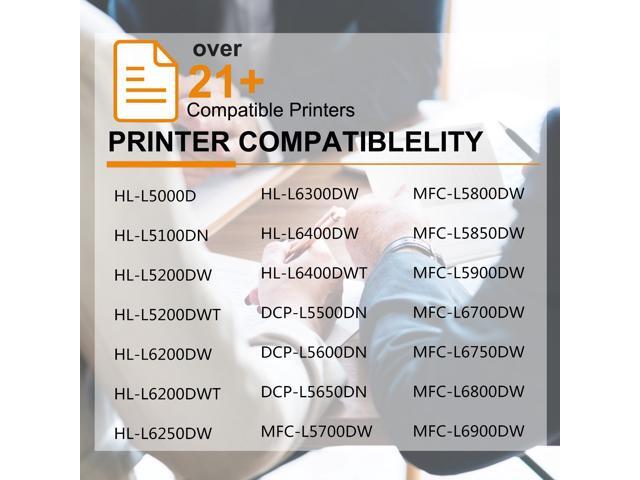 GREENCYCLE 8 Pack TN850 TN-850 Black Toner Cartridge Compatible for Brother HL-L5000D DCP-L5500DN MFC-L6750DW Printer
