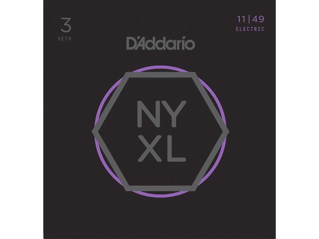 D'Addario NYXL1149 Medium 3-Pack Electric Guitar Strings