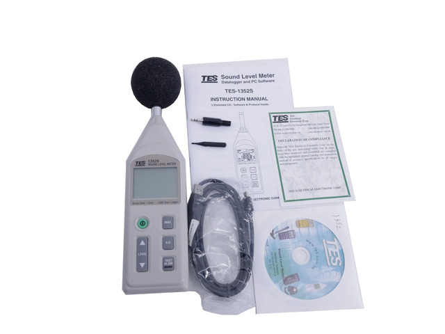 TES-1352S Digital Programmable Sound Level Meter Noise Tester 30 To 130Db xm
