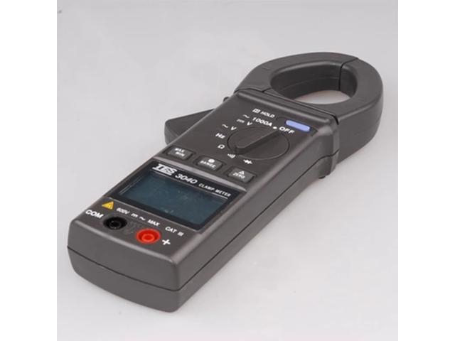 TES-3040 Clamp Meter Digital LCD DATA Hold Mode Resistance 600V CAT III New