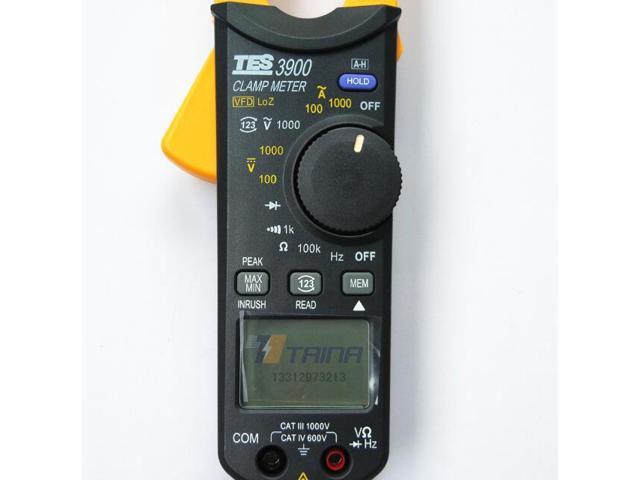 TES-3901 Clamp Meter/Trme Clamp Meter CAT III 1000V / CAT IV 600V New