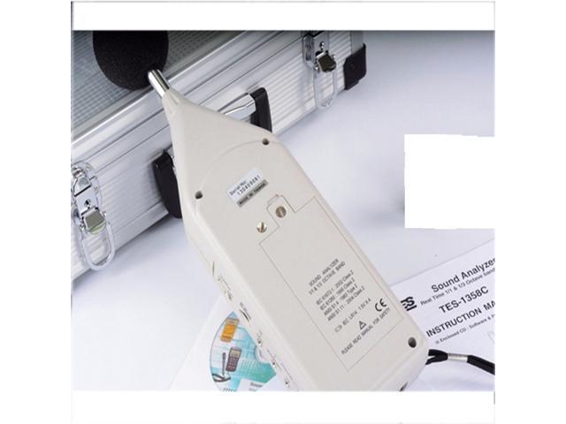 TES-1358C Sound Analyzer Real Time 1/1 & 1/3 Octave band Analysis NEW