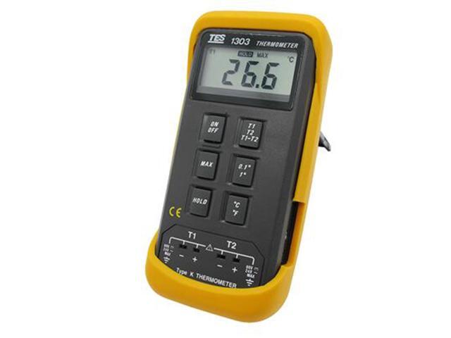 TES-1303 Type Dual Digital Industrial Thermocouple Thermometer