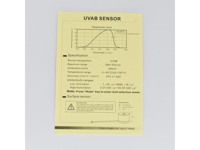 SENTRY ST-513 UVA UltraViolet Meters Measure Ultraviolet Light Meter Radiation