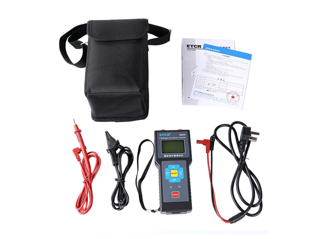 ETCR8600 Leakage Protector Tester 500mA,0~999ms New