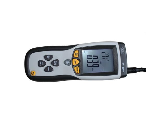 CEM DT-8894 CFM/CMM Thermo-Anemometer with Built-in Non-contact IR Thermometer