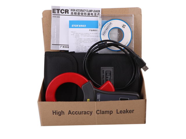 ETCR6800D AC/DC Clamp Current Meter 99 groups Data Storage 600V Line Voltage