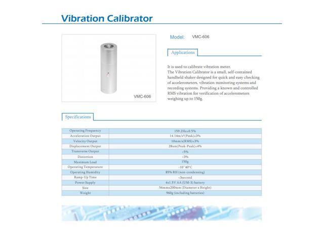 LANDTEK VMC-606 Vibration Calibrator Handheld Shaker Check-ing