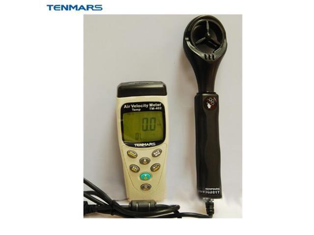 TENMARS TM-402 Anemometer 0.4~25m/s Air Velocity Meter Airspeed Temperature