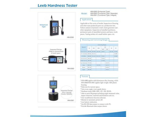 LANDTEK HM6561 Meter Gauge Rebound Leeb Metal Hardness Tester