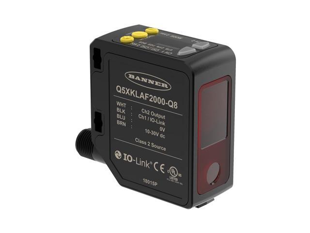 BANNER Q5XKLAF2000-Q8 High Power, Multi-Function Laser Sensor New