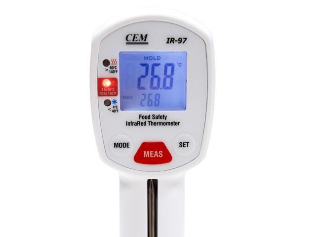 CEM IR-97 Food Safety 2-in-1 Non-contact Infrared IR and Probe Thermometer
