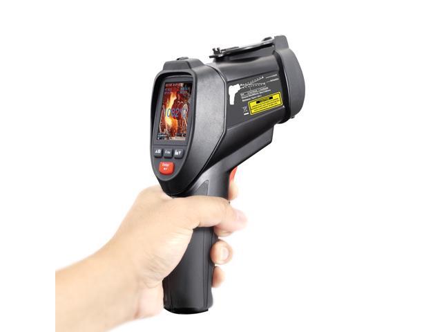 CEM DT-9862 Infrared IR Dual Laser Video Thermometer Color TFT LCD Screen 8G