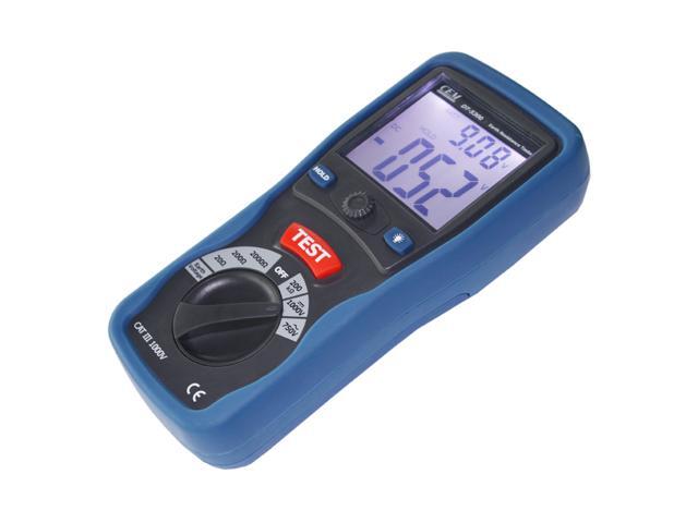 CEM DT-5300 Earth Ground Resistance Testers Backlight Low Battery Indication