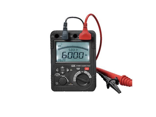 CEM DT-6605 High Voltage Insulation Tester Large 6000 Counts Digital Display