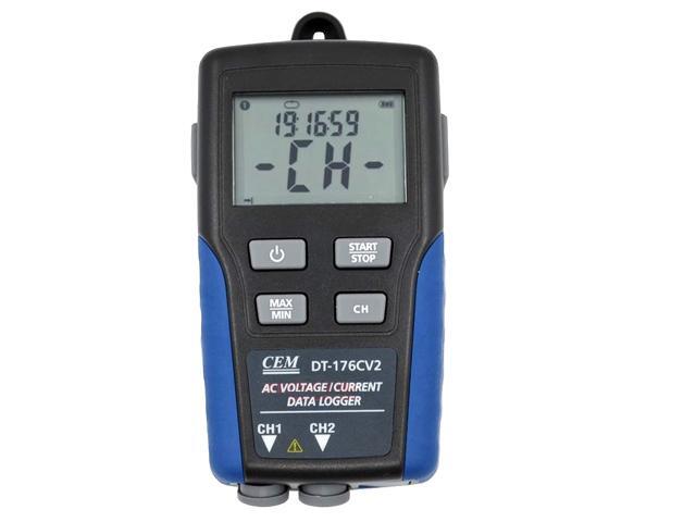 CEM DT-176CV2 AC Current and Voltage Datalogger Digital LCD Displayy