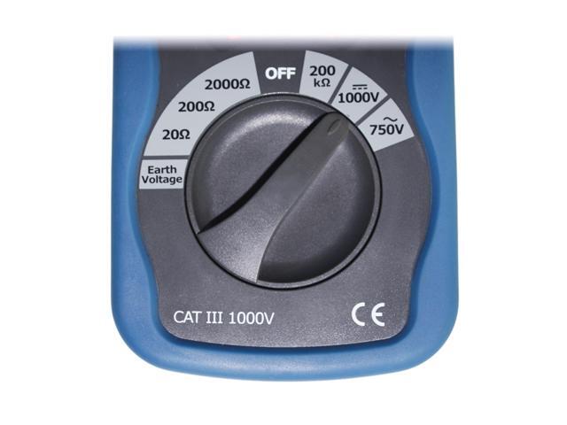 CEM DT-5300 Earth Ground Resistance Testers Backlight Low Battery Indication