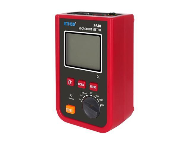 ETCR3640 Portable Milliohmmeter DC Low Value Resistance Tester