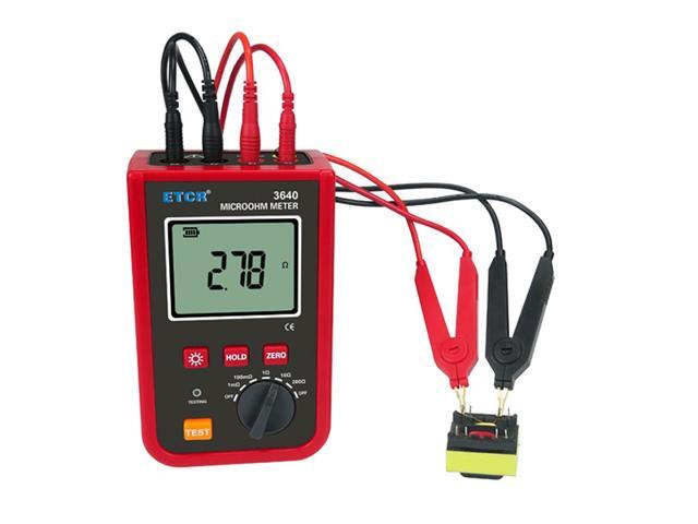 ETCR3640 Portable Milliohmmeter DC Low Value Resistance Tester
