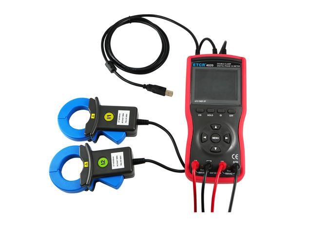 ETCR4020 Large Caliber Double Clamp Digital Phase Voltmeter