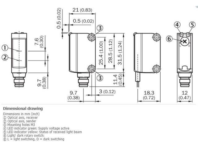SICK GTE6-N1211 Miniature Photoelectric Sensors,New