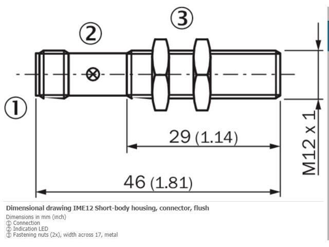 SICK IME12-04BPSZC0K Inductive Proximity Sensors,PNP,New