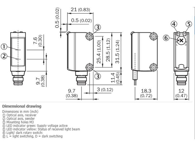SICK GTE6-N1212 Miniature Photoelectric Sensors,NPN,New