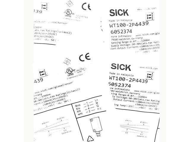 SICK WT100-2P4439 Miniature photoelectric sensors ,PNP,New