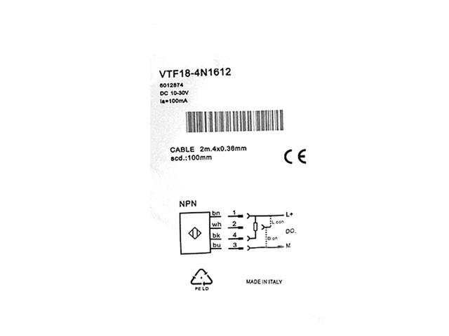 SICK VTF18-4N1640 Photoelectric proximity sensor,NPN,New