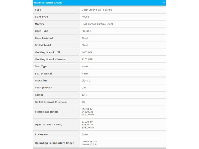 NTN 6328 Single Row Radial Ball Bearing - Open Type 140x300x62mm