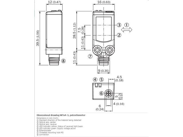 SICK WTB4-3P2161 Miniature photoelectric sensors ,PNP,New