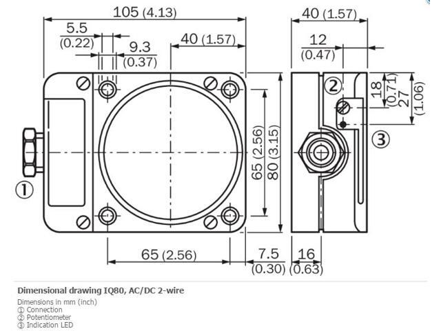 SICK IQ80-60NUP-KK0 Inductive proximity sensors PNP / NPN New